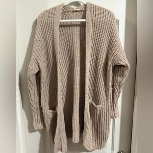 Easel Taupe Knit Cardigan
